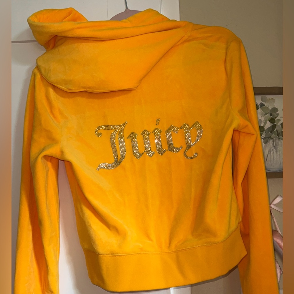 Juicy Couture Women's Vibrant Yellow Hoodie